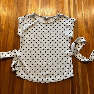 Polka Dot Kids Shirt - White and Black